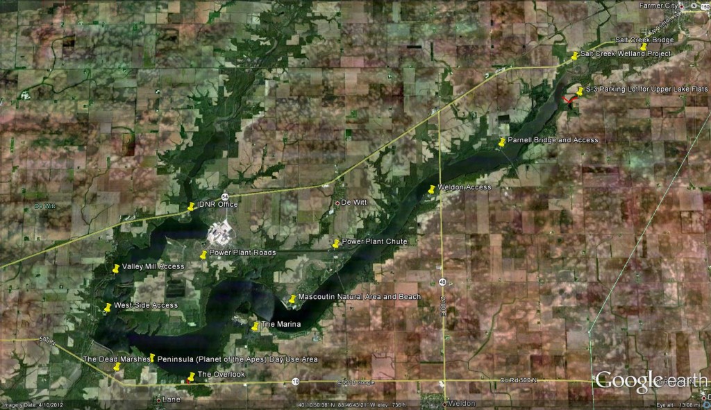 Clinton Lake Map